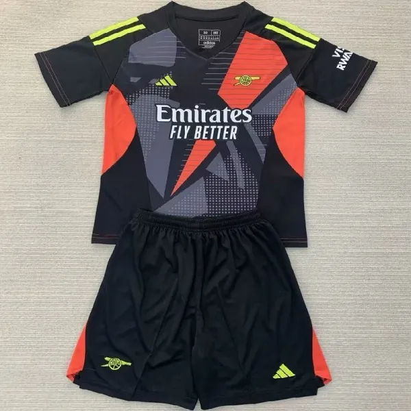 24/25 Arsenal goalkeeper Kids kit black
