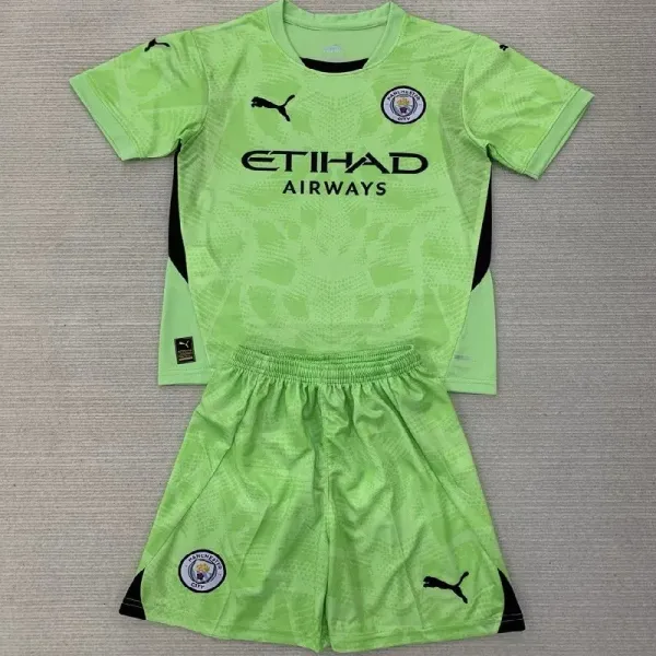 24/25 Manchester City goalkeeper kids kit green
